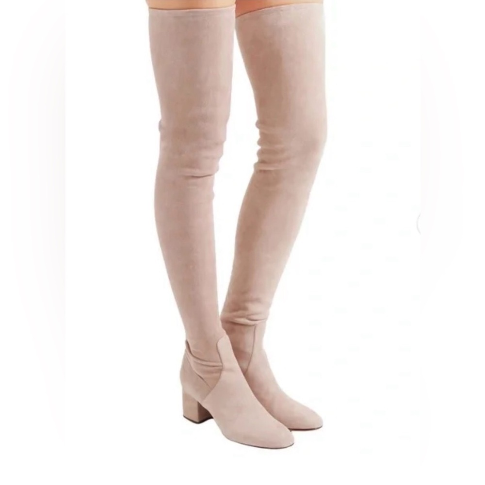 Valentino Garavani Blush Colored Thigh High Boots, Size 41